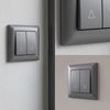 Žalúziový Spínač s Rámikom OSTE JNH009-W GREY