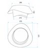 Ceiling lamp LED APP1930-C 40cm WOOD