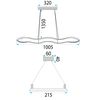 Люстра LED LHJ026-CP BLACK