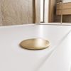 shower tray Rea Belmond White 90x120 Brush Gold