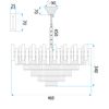 Lamp Cristal G050-CP 50CM GOLD
