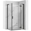 Cabina de ducha REA Hugo Black 90x80
