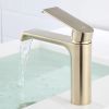 Bathroom faucet REA Hass Gold Low