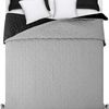 bedspread- quilted/double-sided Diamante Black / L.Grey