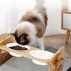 Regulowane Ceramiczne Miski Dla Psa lub Kota z Silikonową Matą Komplet