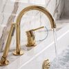 Robinet de Baignoire 3 Trous Rea Lungo Gold