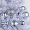 CHRISTMAS TREE BAUBLES SILVER KL-21X08