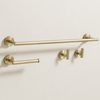Bathroom Accessories Set Ari Brush Gold 4 Pieces