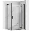 Shower enclosure REA Hugo Black 100x90