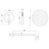 Kit de douche encastré Rea Foss Clif Titan + BOX