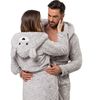 Bademantel grey bear L