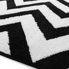 Plüschteppich Clover Zig Zag Black