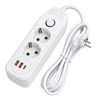 Prelungitor Multipriză 2 prize + 2x USB-A + USB-C JNH024-3B White