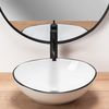 Countertop Basin Rea Sofia Black Edge