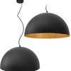 Lampă de tavan suspendată neagra 50cm APP379-1CP