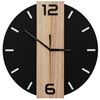 Nástěnné hodiny Loft kulaté 35 cm kovové / dřevěné MC70901