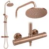 Conjunto de ducha con termostato Rea Parot Light Brush Copper