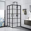 Square shower enclouser calani BLACK DELTA 90x90