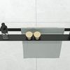 Towel rail shelf EVO BLACK for shower walls