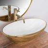 Countertop washbasin REA Pamela Gold White