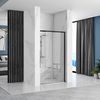 Shower doors SOLAR BLACK MAT 90