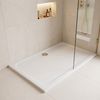 shower tray Rea Belmond White 80x100 Brush Gold