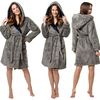 Bathrobe Jordan Grey-Navy M