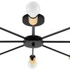 Lampa Pająk 8 APP502-8C Czarna