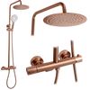 Душевой гарнитур с термостатом REA Drop Brush Copper
