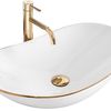 Lavabo sobre encimera Rea Royal Gold Edge