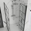 Shower enclosure Rea Molier Black Double 80x100