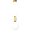 Lampa Sufitowa Wisząca Szklana Metalowa  APP474-1CP Złota