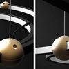 Lampe Black Ring LED + télécommande APP692-30-50