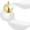 Lampe LED G010-CP WHITE/GOLD