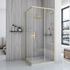 Shower Enclosure Rea City 80x100 Brush Gold