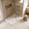 Shower tray Bazalt CARRARA WHITE 80x100