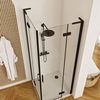 Shower enclosure REA Hugo Double Black 80x100