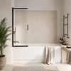 Sliding bathtub screen REA Dario Black 120