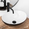 Countertop washbasin Rea Sofia White Black