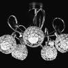 Mennyezeti kristály lámpa APP636-5C gömb alakú ezüst