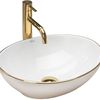 Countertop washbasin Rea Sofia Gold Edge