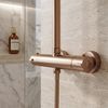 Conjunto de ducha con termostato Rea Parot Light Brush Copper