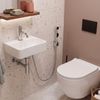 Washbasin faucet with bidetta Rea Lungo Chrome