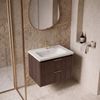 Тумба для ванной с раковиной REA Sherry 60cm Brown Walnut