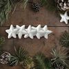 Set of 5 white stars KL-21X21