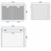 Conjunto de muebles de baño con lavabo Mario 60cm Grey