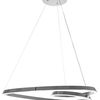 Deckenlampe Ring Led + Fernbedienung APP7798-cp Chrome