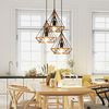 Lampa sufitowa geometryczna wisząca w stylu loft boho sznur APP678-1CP