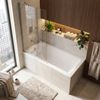 Built-in acrylic bathtub Rea Prima 140