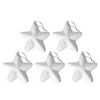 Set of 5 white stars KL-21X21